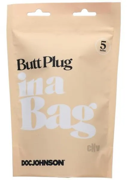 In A Bag Anal Plug 5in Black Seductucom Anal