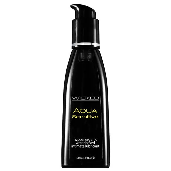 Wicked Aqua Sensitive Water Based Lubricant 120 ml 4 oz Bottle Wicked Lubricants