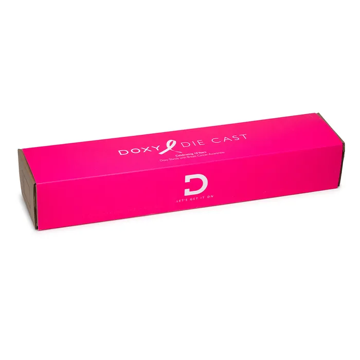 DOXY Vibrators Die Cast Breast Cancer Awareness Edition Hot Pink