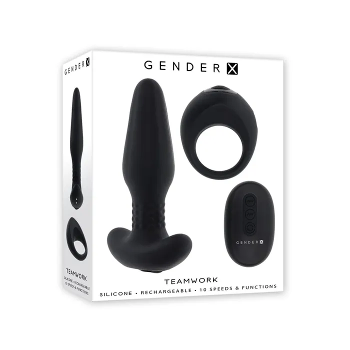 Gender X Teamwork Remote Vibrating Plug CRing Set Gender X Anal
