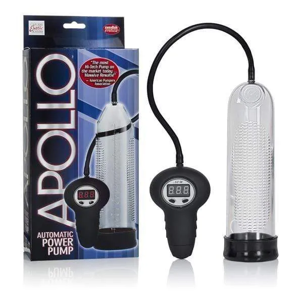 Male Sex Toys Apollo Auto Power Vacuum Penis Pump Erection Enlarger Stamina Enhancer California Exotics
