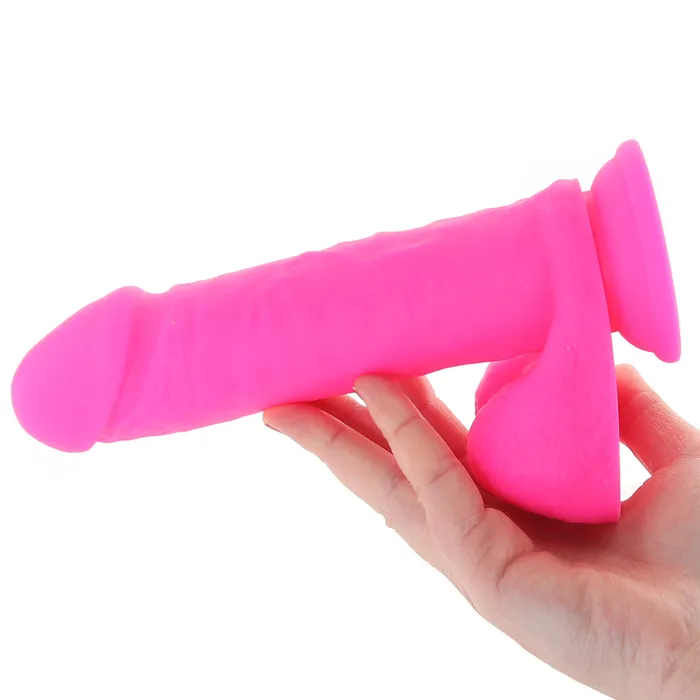Nalpac Blush Neo Elite Roxy Rechargeable RemoteControlled 8 in Silicone Gyrating Dildo with Balls Suction Cup Pink Female Sex Toys