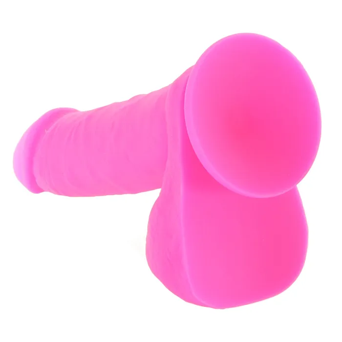 Nalpac Blush Neo Elite Roxy Rechargeable RemoteControlled 8 in Silicone Gyrating Dildo with Balls Suction Cup Pink Female Sex Toys