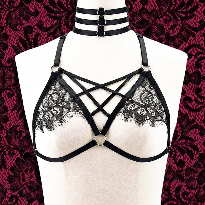 The Kinky Peach Boudoir Dreams Chest Harness Female Sex Toys