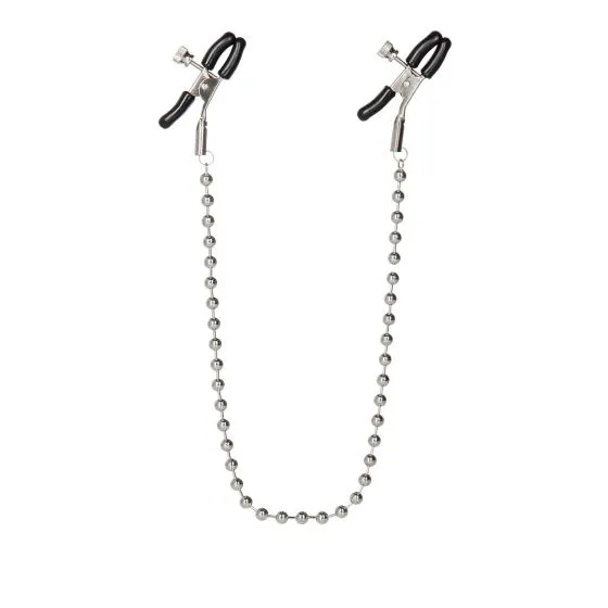 Silver Beaded Nipple Clamps Nipple Play Anal