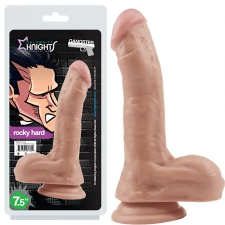 Gangster ROCKY HARD Dual Density Realistic Dildo with Balls and Suction Cup Mount Base 75 inch Flesh claredale Dildos Gangster ROCKY HARD Dual Density Realistic Dildo with Balls and Suction Cup Mount Base 75 inch Flesh claredale Dildos