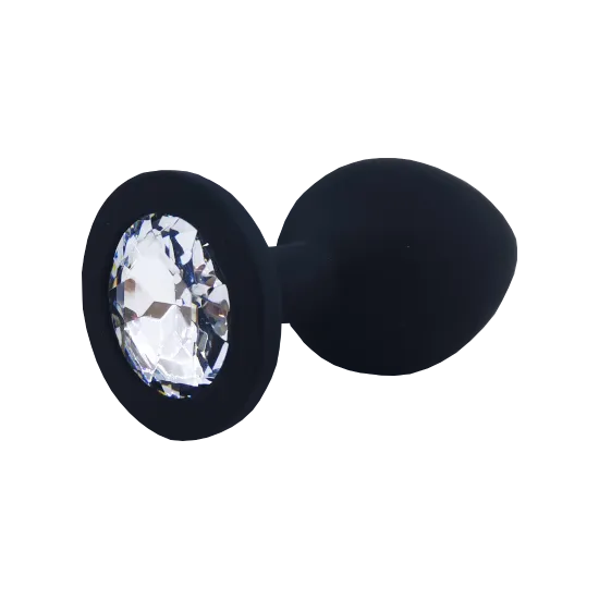 Everyday Sexy Black Silicone Butt Plug with Round Gem Large Clear AotoWholesale China Anal Everyday Sexy Black Silicone Butt Plug with Round Gem Large Clear AotoWholesale China Anal