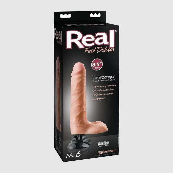 Vibrators Real Feel Real Feel Deluxe No6 85 Flesh Vibrators Real Feel Real Feel Deluxe No6 85 Flesh