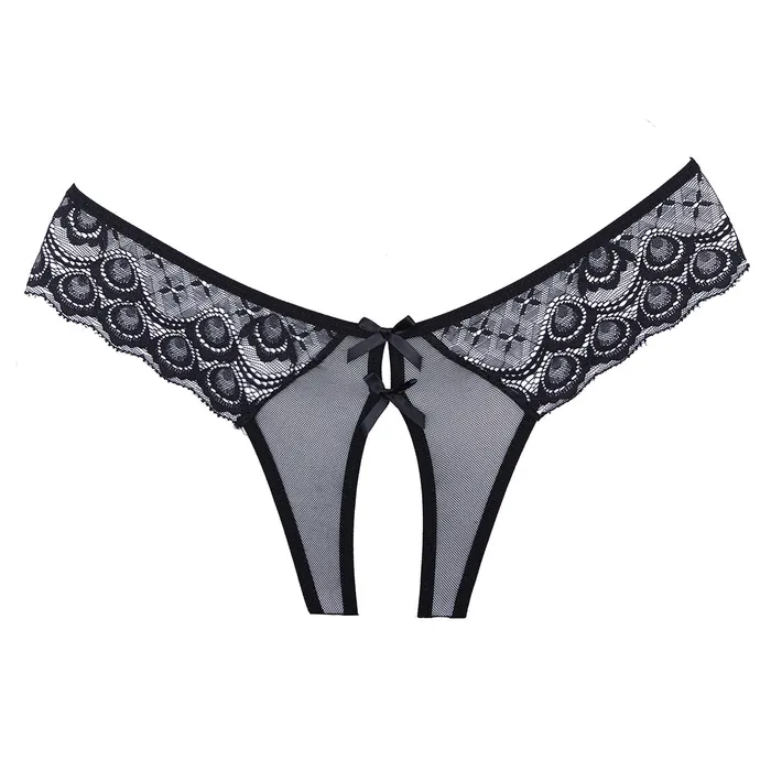 Adore by Allure Foreplay Crotchless Panty Black Allure Anal