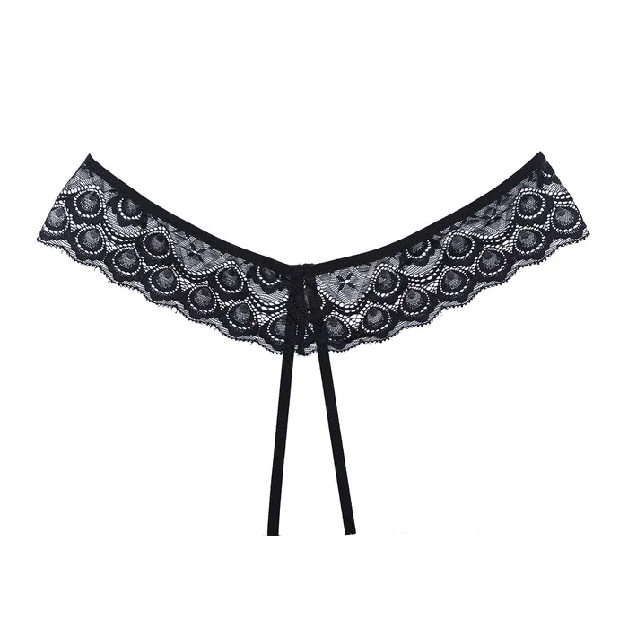 Adore by Allure Foreplay Crotchless Panty Black Allure Anal