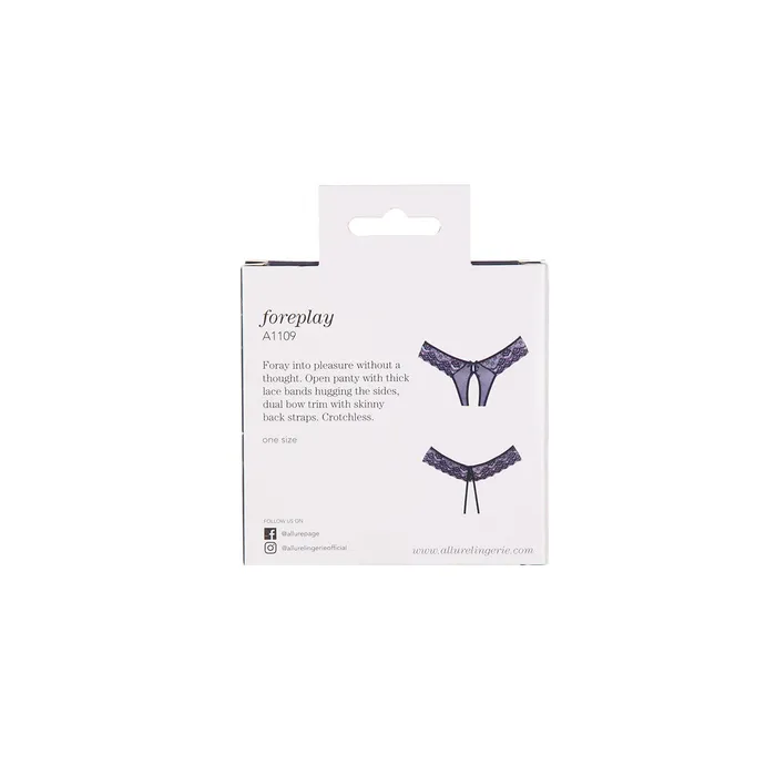 Adore by Allure Foreplay Crotchless Panty Black Allure Anal