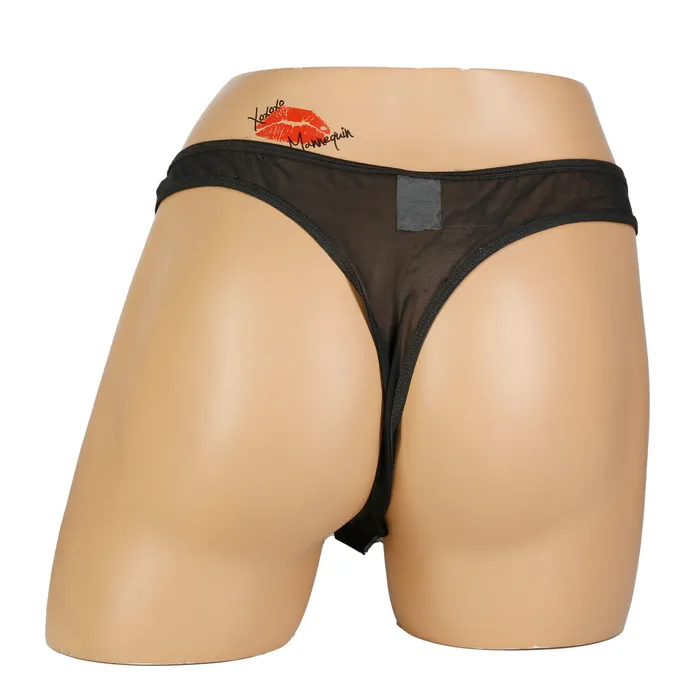 Anal Velcro Front Mesh Thong For Men Black OS Other Brands