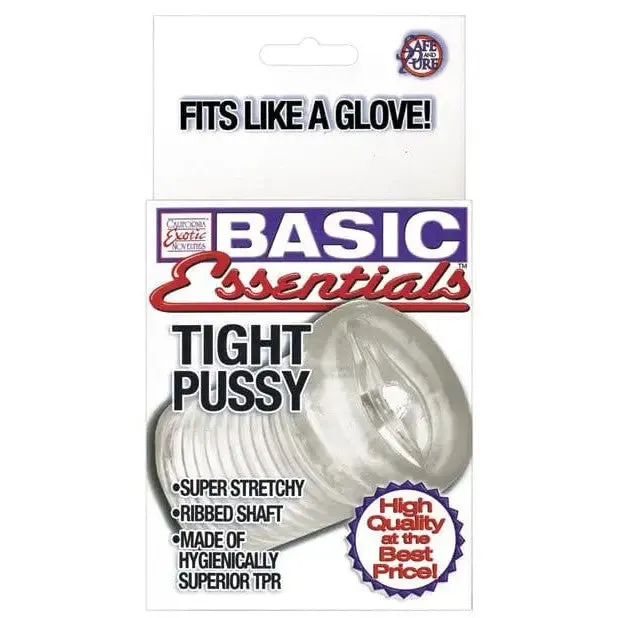 Basic Essentials Tight Pussy Clear CalExotics Male Sex Toys