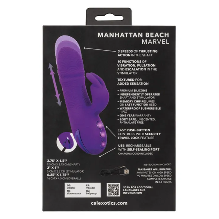 CaleXOtics California Dreaming Manhattan Beach Marvel Purple CalExotics Vibrators