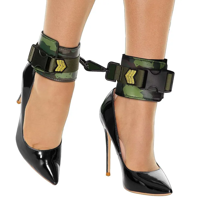 Couples Shots Toys Ouch Army Themed Ankle Cuffs Couples Shots Toys Ouch Army Themed Ankle Cuffs