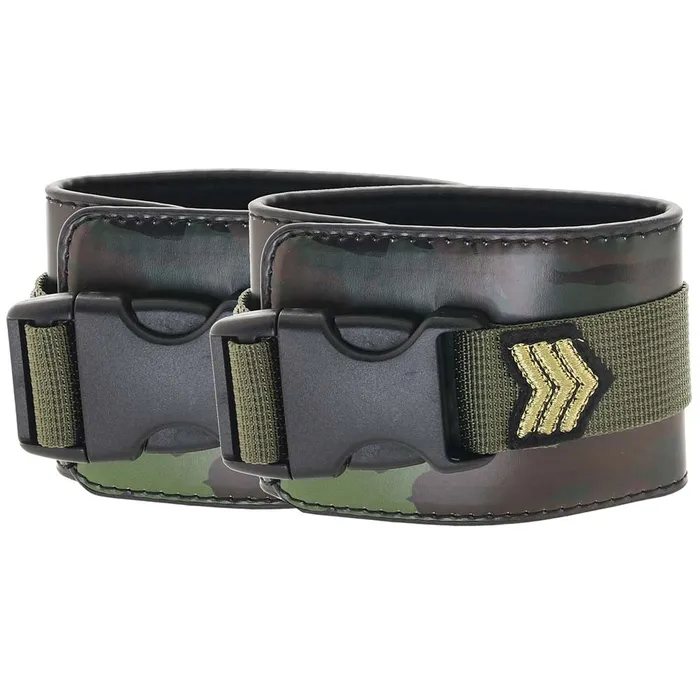 Couples Shots Toys Ouch Army Themed Ankle Cuffs Couples Shots Toys Ouch Army Themed Ankle Cuffs