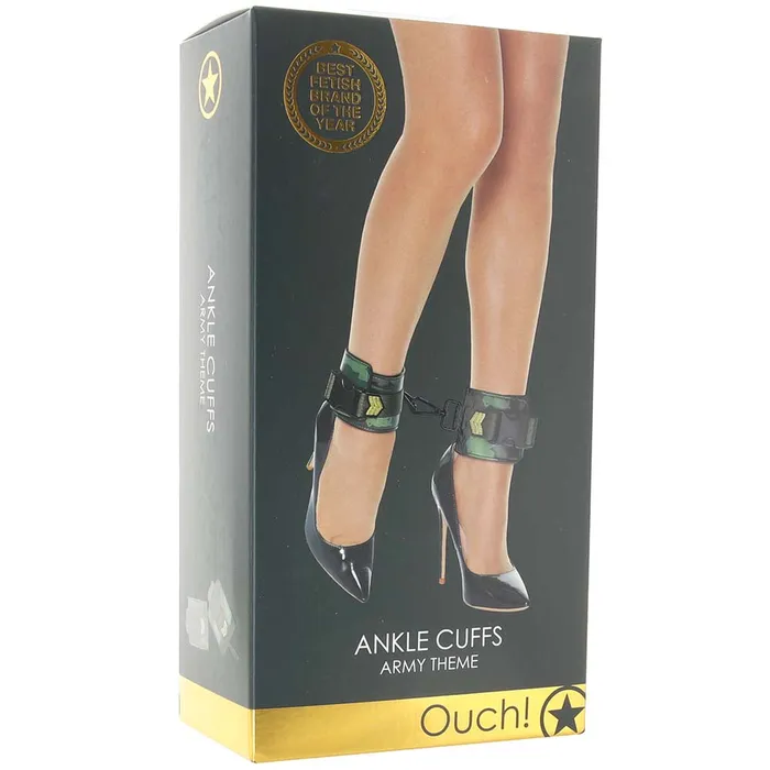 Couples Shots Toys Ouch Army Themed Ankle Cuffs Couples Shots Toys Ouch Army Themed Ankle Cuffs