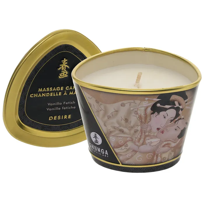 Couples Shunga Massage Candle 57oz in Vanilla Fetish