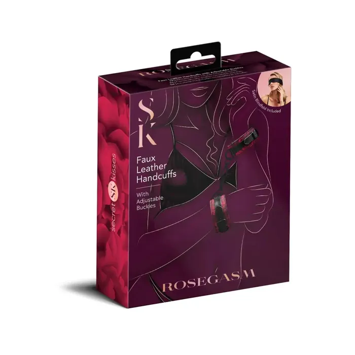 Couples XGen Products Rosegasm Buckle Cuffs W Satin Blindfold