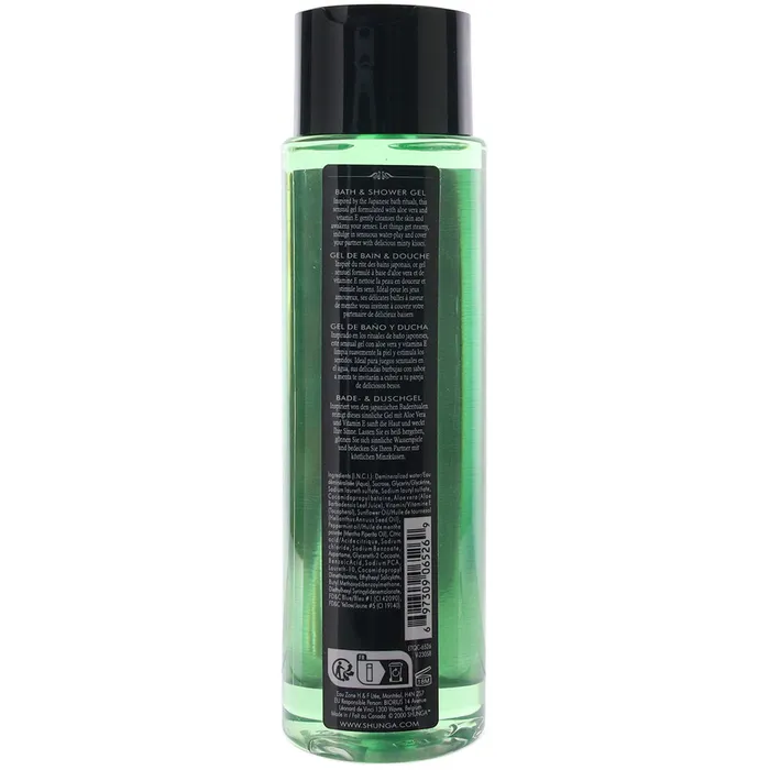 Female Sex Toys Shunga Bath Shower Gel 125oz370ml in Sensual Mint