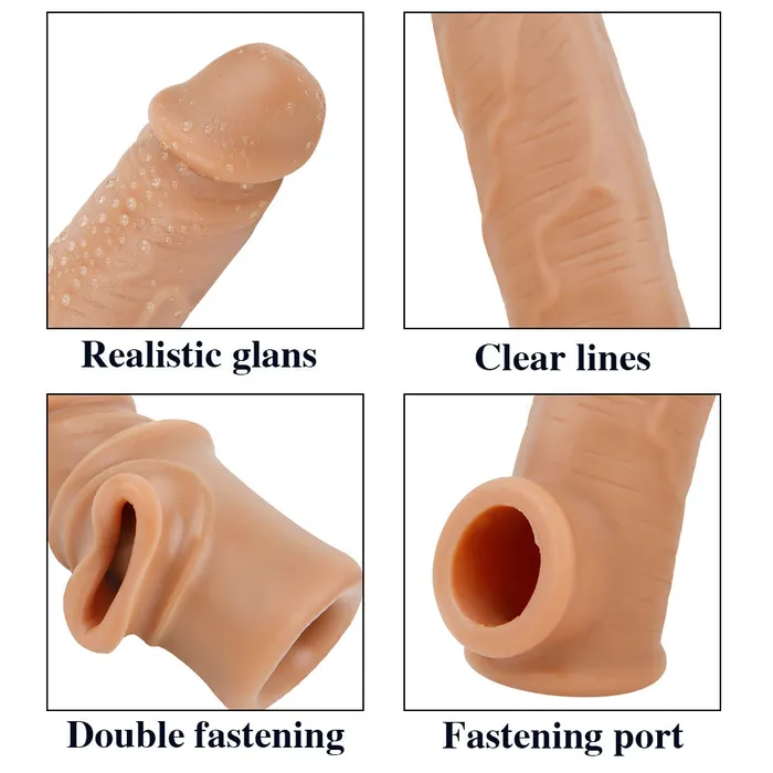 Male Sex Toys Dear Rabbits M4 Fierce Battle 2 Extra Inches Penis Extender with Ball Loop