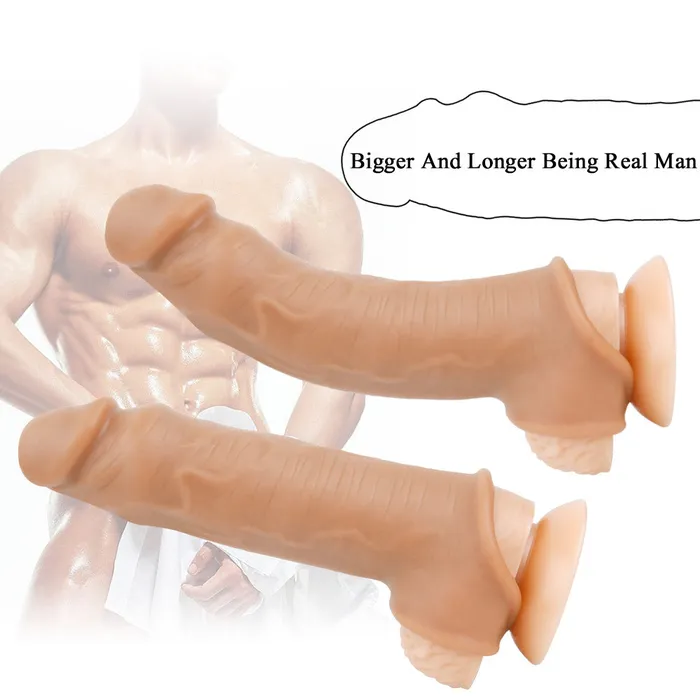Male Sex Toys Dear Rabbits M4 Fierce Battle 2 Extra Inches Penis Extender with Ball Loop
