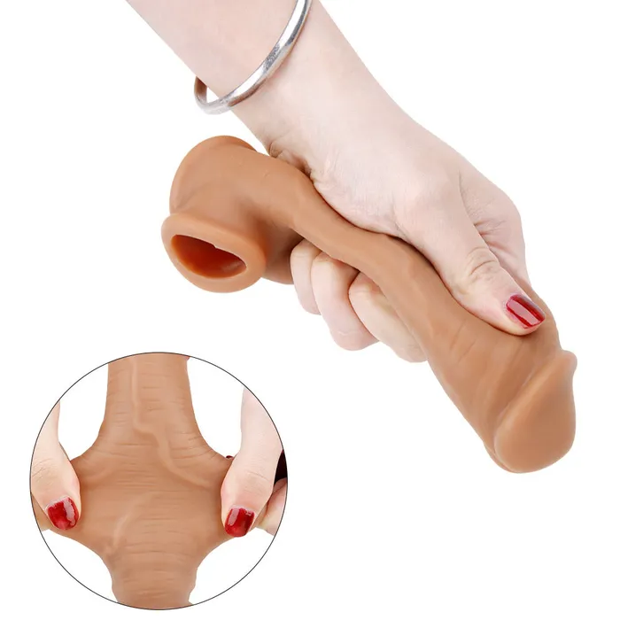 Male Sex Toys Dear Rabbits M4 Fierce Battle 2 Extra Inches Penis Extender with Ball Loop