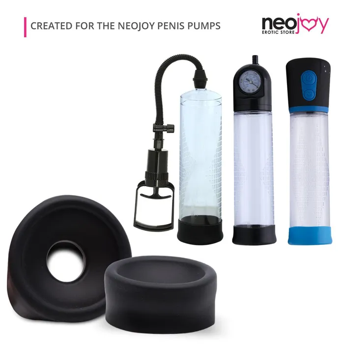 Neojoy Black Male Silicone Stretchy Soft Flexible Penis Pump Sleeve Neojoy Male Sex Toys