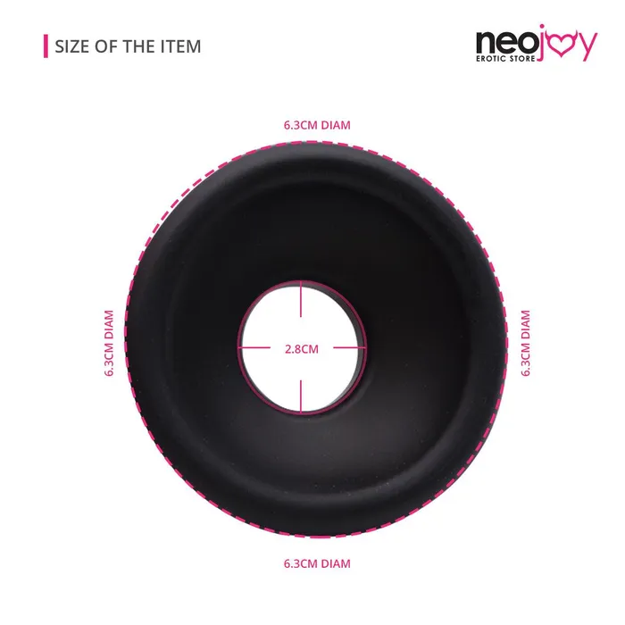 Neojoy Black Male Silicone Stretchy Soft Flexible Penis Pump Sleeve Neojoy Male Sex Toys