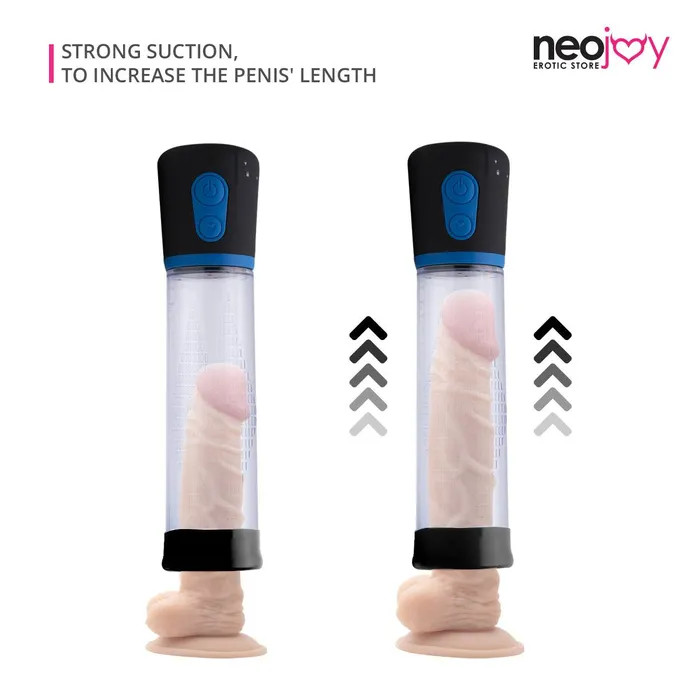 Neojoy Black Male Silicone Stretchy Soft Flexible Penis Pump Sleeve Neojoy Male Sex Toys