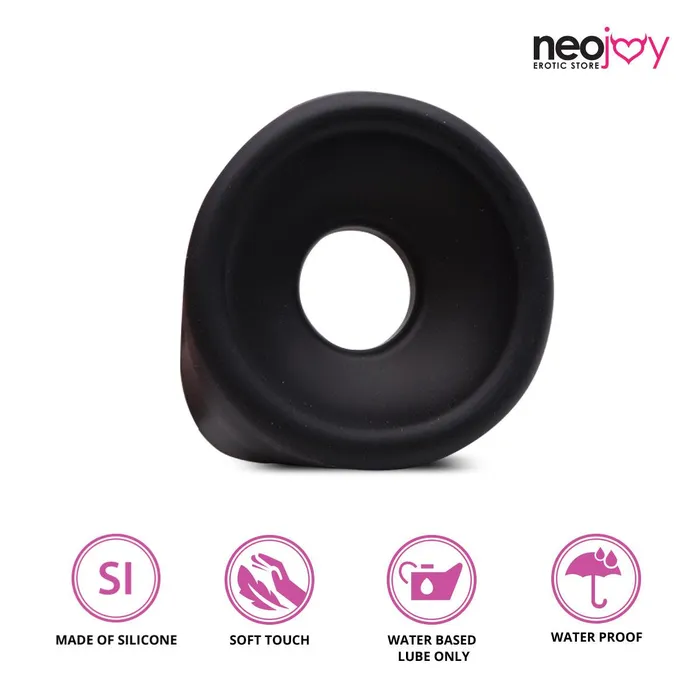 Neojoy Black Male Silicone Stretchy Soft Flexible Penis Pump Sleeve Neojoy Male Sex Toys