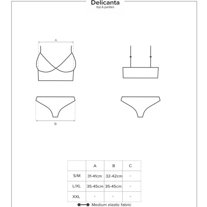 Obsessive Vibrators Obsessive Delicanta TOP AND Panties