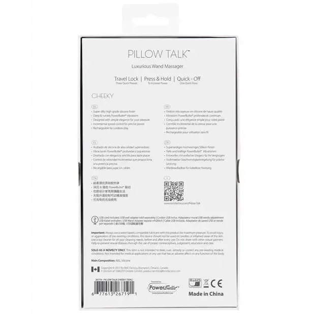 Pillow Talk Cheeky Wand BMS Enterprises Vibrators Pillow Talk Cheeky Wand BMS Enterprises Vibrators