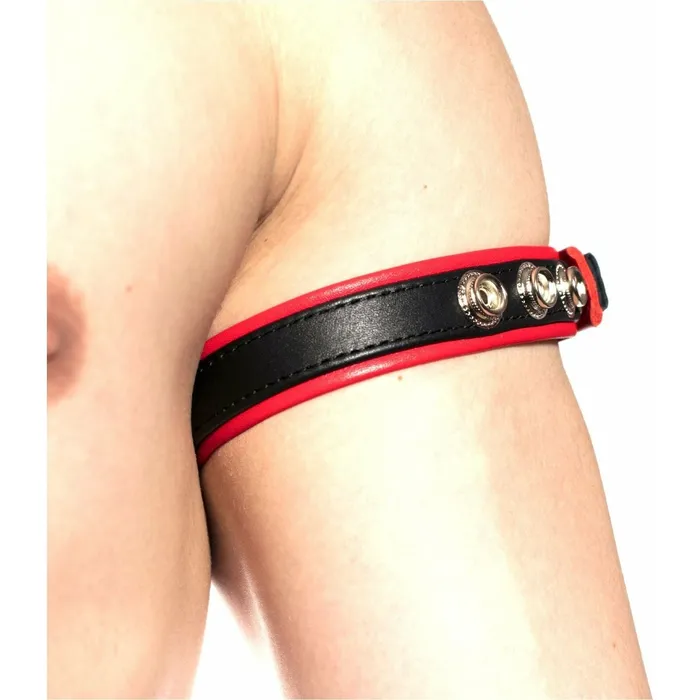 Prowler RED Leather Bicep Band Red Prowler Restraints