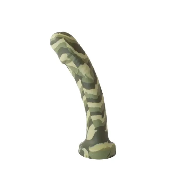 SI Novelties Major Dick Commando 725 Uncut Green Camo Dong Dildos