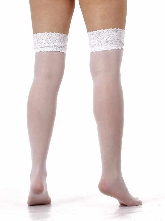 Teddies And Bodies HonourSkintwocom White Lace Top Stockings One Size Teddies And Bodies HonourSkintwocom White Lace Top Stockings One Size