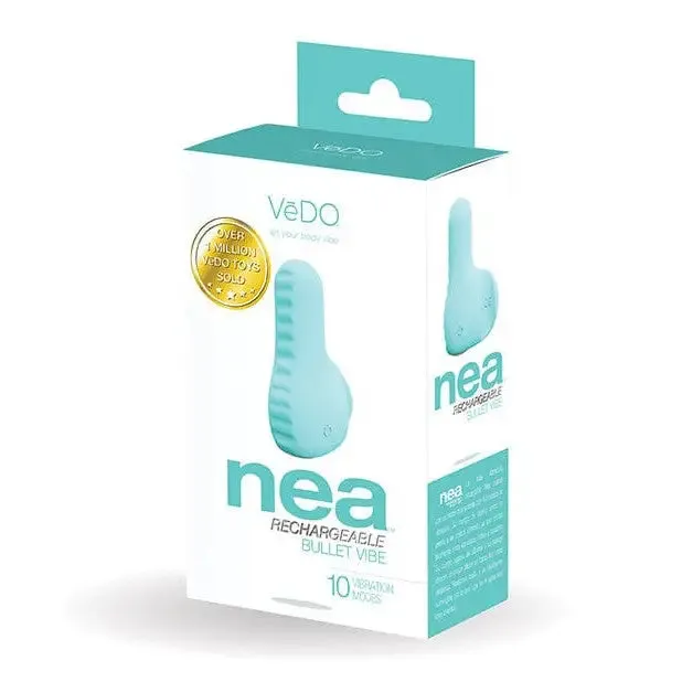 VDO Vedo Nea Rechargeable Finger Vibe Tease Me Turquoise Vibrators