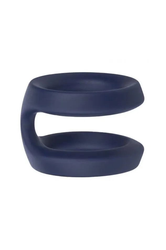 Cal Exotics Male Sex Toys Cal Exotics Viceroy Dual Silicone Cock Ring Blue