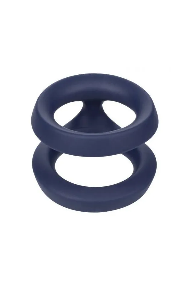 Cal Exotics Male Sex Toys Cal Exotics Viceroy Dual Silicone Cock Ring Blue