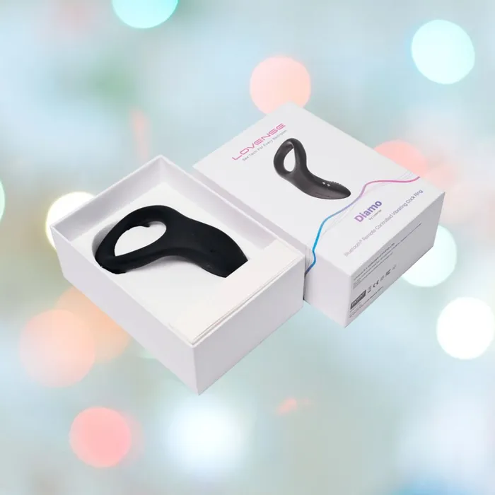 Couples Lovense Lovense Diamo BluetoothControlled Vibrating Cock Ring