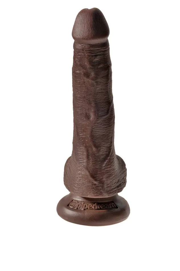 Dildos Pipedream Pipedream King Cock Realistic Dildo with Balls 6 inch BROWN
