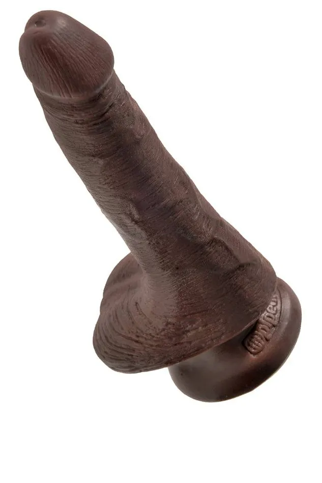 Dildos Pipedream Pipedream King Cock Realistic Dildo with Balls 6 inch BROWN