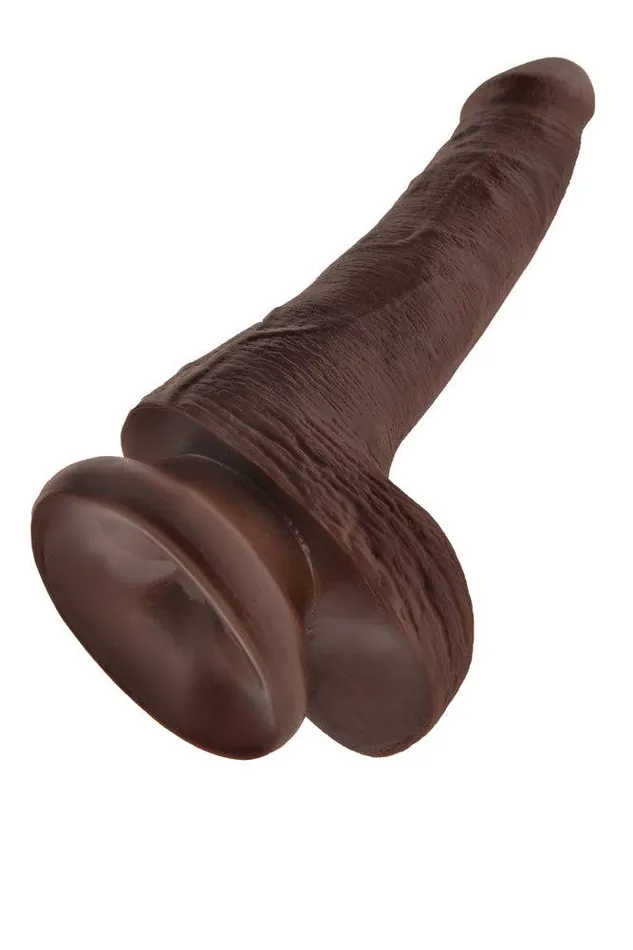 Dildos Pipedream Pipedream King Cock Realistic Dildo with Balls 6 inch BROWN