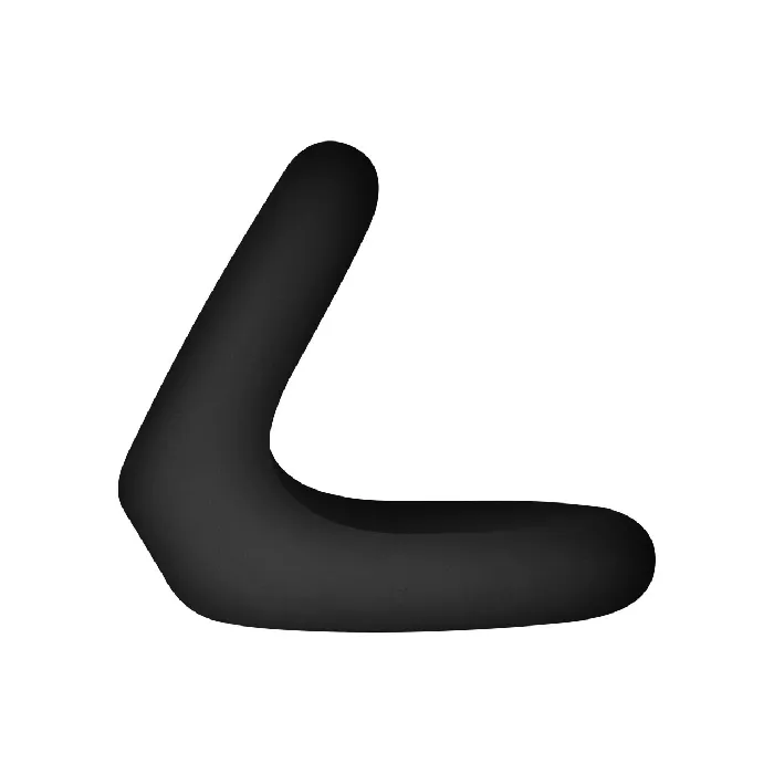 FORTO FORTO F22 Double Liquid Silicone D Ring Small Black Male Sex Toys