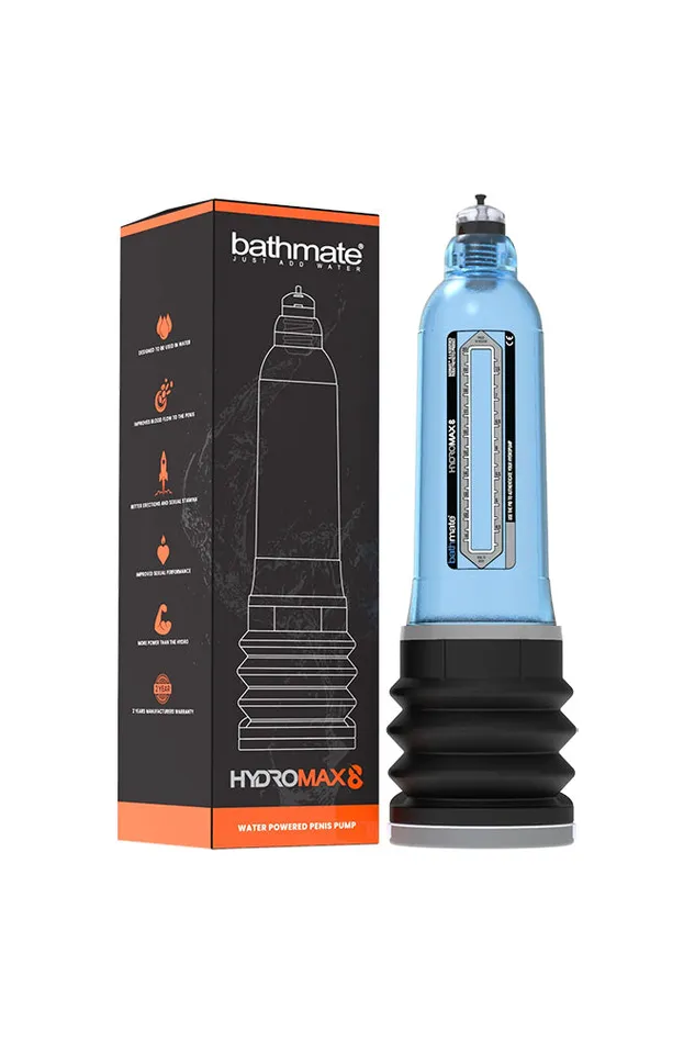 Male Sex Toys Bathmate Bathmate HydroMax8 Penis Pump Blue