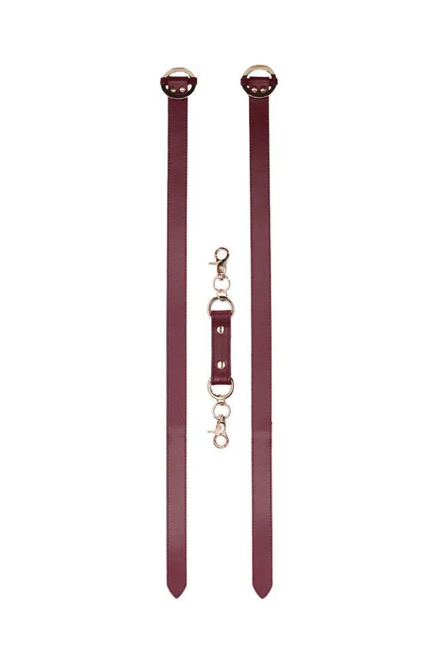 Ouch by Shots Toys Halo Thigh Cuffs Burgundy Shots Toys Couples