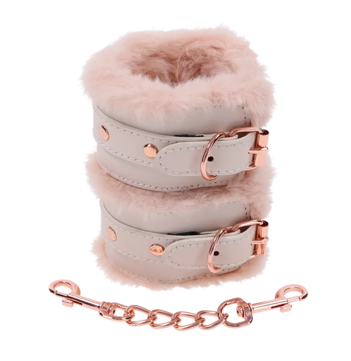 Peaches n Creame Fur Handcuffs Sportsheets Vibrators