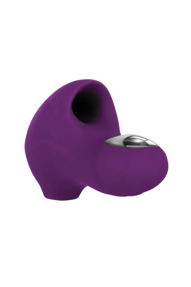 Vibrators Evolved Sucker for You Fingertip Suction Vibrator Purple Evolved