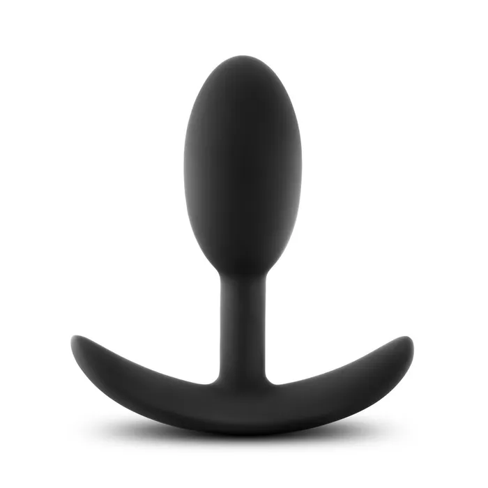 Blush Anal Luxe Wearable Vibra Slim Plug Small Black