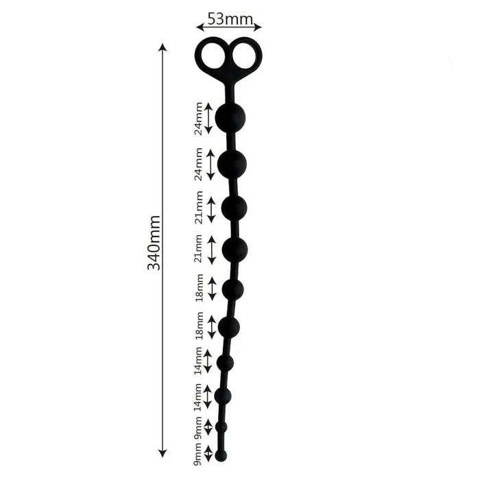 Deep Sensations Silicone Long Ball String Lovegasm Male Sex Toys